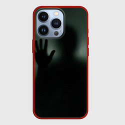 Чехол для iPhone 13 Pro Хэллоуин - тень призрака, цвет: 3D-красный