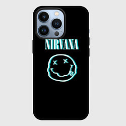 Чехол для iPhone 13 Pro Nirvana неон, цвет: 3D-черный