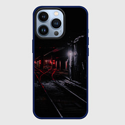 Чехол для iPhone 13 Pro Тоннель метро, цвет: 3D-тёмно-синий