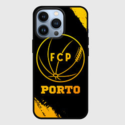 Чехол для iPhone 13 Pro Porto - gold gradient, цвет: 3D-черный