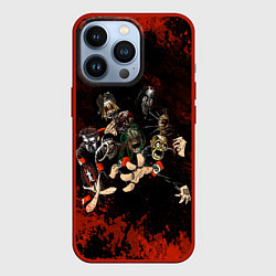 Чехол для iPhone 13 Pro Slipknot art, цвет: 3D-красный