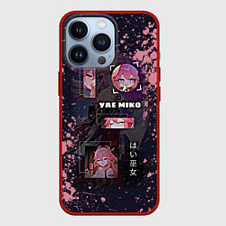 Чехол для iPhone 13 Pro Genshin Impact Yae Miko, цвет: 3D-красный