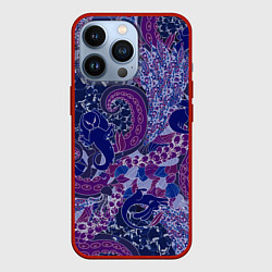 Чехол для iPhone 13 Pro Морской кролик, цвет: 3D-красный