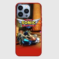 Чехол для iPhone 13 Pro Team Sonic racing - hedgehog - video game, цвет: 3D-красный