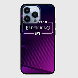 Чехол для iPhone 13 Pro Elden Ring gaming champion: рамка с лого и джойсти, цвет: 3D-черный