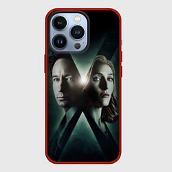 Чехол для iPhone 13 Pro X - Files, цвет: 3D-красный