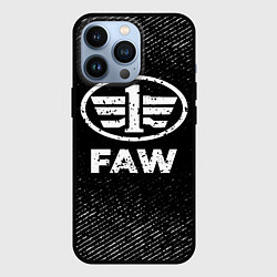 Чехол для iPhone 13 Pro FAW с потертостями на темном фоне, цвет: 3D-черный