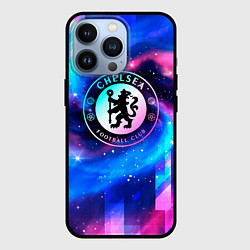 Чехол для iPhone 13 Pro Chelsea неоновый космос, цвет: 3D-черный