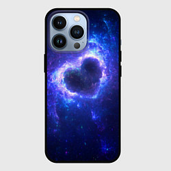 Чехол для iPhone 13 Pro Галактика любви - neon heart, цвет: 3D-черный