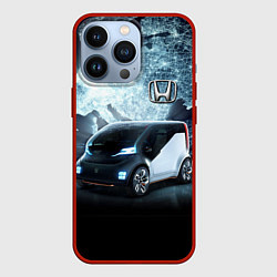 Чехол для iPhone 13 Pro Honda concept on the background of a neon world ma, цвет: 3D-красный