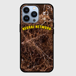 Чехол для iPhone 13 Pro Нейронные связи мозга, цвет: 3D-черный