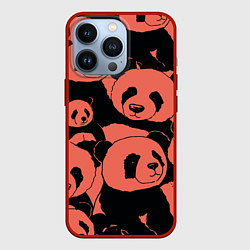 Чехол для iPhone 13 Pro С красными пандами, цвет: 3D-красный