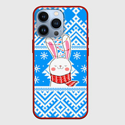 Чехол iPhone 13 Pro Зайчик и гирлянды