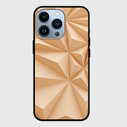 Чехол iPhone 13 Pro Бежевые полигональные фигуры