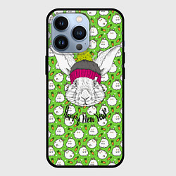 Чехол для iPhone 13 Pro Кролик happy new year, цвет: 3D-черный