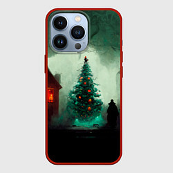 Чехол для iPhone 13 Pro Тёмное рождество, цвет: 3D-красный