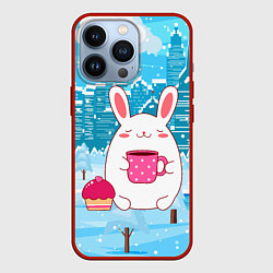 Чехол iPhone 13 Pro Зайчик и кексик
