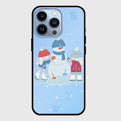 Чехол для iPhone 13 Pro Самый лучший снеговик, цвет: 3D-черный