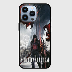 Чехол для iPhone 13 Pro Клайв и Феникс Final fantasy 16, цвет: 3D-черный