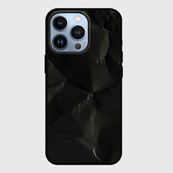 Чехол для iPhone 13 Pro Эффект мятой бумаги, цвет: 3D-черный