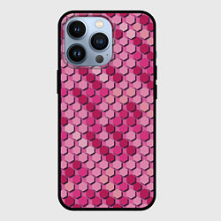 Чехол для iPhone 13 Pro Розовый камуфляж, цвет: 3D-черный
