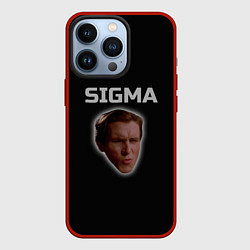 Чехол для iPhone 13 Pro Sigma face, цвет: 3D-красный