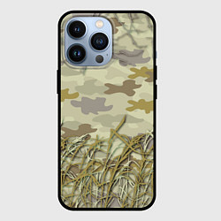 Чехол для iPhone 13 Pro Камуфляж охотника, цвет: 3D-черный