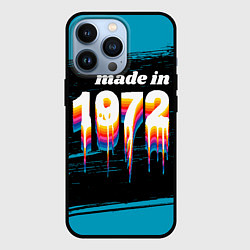 Чехол для iPhone 13 Pro Made in 1972: liquid art, цвет: 3D-черный
