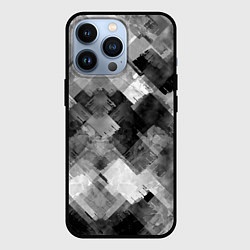 Чехол iPhone 13 Pro Полоски белые и чёрные