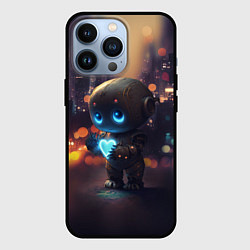 Чехол для iPhone 13 Pro Робот с сердцем, цвет: 3D-черный