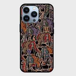 Чехол для iPhone 13 Pro Камуфляж из слона, цвет: 3D-черный
