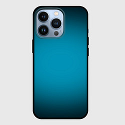 Чехол для iPhone 13 Pro Изумрудный градиент, цвет: 3D-черный