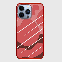 Чехол для iPhone 13 Pro Абстрактные фигуры, цвет: 3D-красный