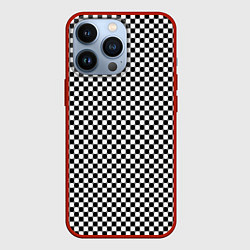 Чехол для iPhone 13 Pro Шахматная клетка иллюзия, цвет: 3D-красный