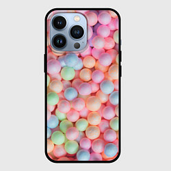 Чехол для iPhone 13 Pro Разноцветные шарики, цвет: 3D-черный