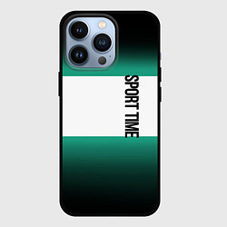 Чехол для iPhone 13 Pro Россия sport time, цвет: 3D-черный