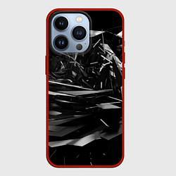 Чехол для iPhone 13 Pro Осколки, цвет: 3D-красный