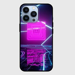 Чехол для iPhone 13 Pro Неоновое окно, цвет: 3D-черный