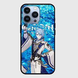 Чехол для iPhone 13 Pro Аято на фоне воды, цвет: 3D-черный