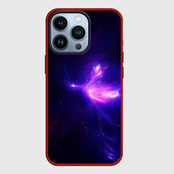 Чехол для iPhone 13 Pro Неоновое свечение космоса, цвет: 3D-красный