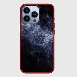 Чехол для iPhone 13 Pro Замерзающая галактика, цвет: 3D-красный