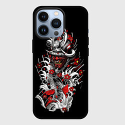 Чехол для iPhone 13 Pro Irezumi самурай, цвет: 3D-черный