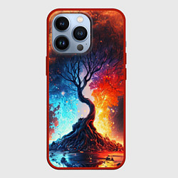 Чехол для iPhone 13 Pro Волшебное дерево желаний, цвет: 3D-красный