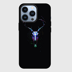 Чехол для iPhone 13 Pro Череп оленя, цвет: 3D-черный