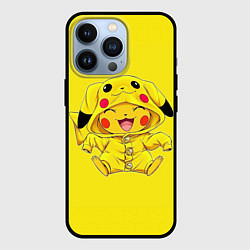 Чехол для iPhone 13 Pro Малыш Пикачу, цвет: 3D-черный