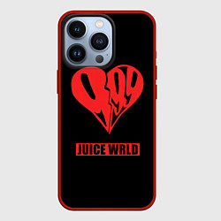Чехол для iPhone 13 Pro Juice WRLD - heart, цвет: 3D-красный