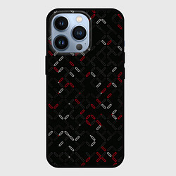 Чехол для iPhone 13 Pro Текстурный узор, цвет: 3D-черный