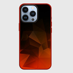 Чехол для iPhone 13 Pro Абстрактное пламя, цвет: 3D-красный