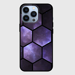 Чехол для iPhone 13 Pro Звездные соты, цвет: 3D-черный