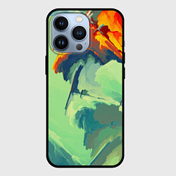 Чехол для iPhone 13 Pro Абстракция горы на закате, цвет: 3D-черный